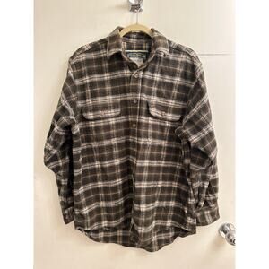 Field & Stream Mens Shacket Heavy Duty Cotton Plaid XL Grunge Utility Lumberjack